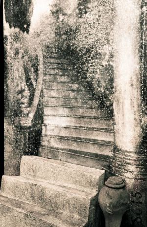 « Escalier de La Havane ». Installation.  Techniques mixtes.  200x115x70   cm
